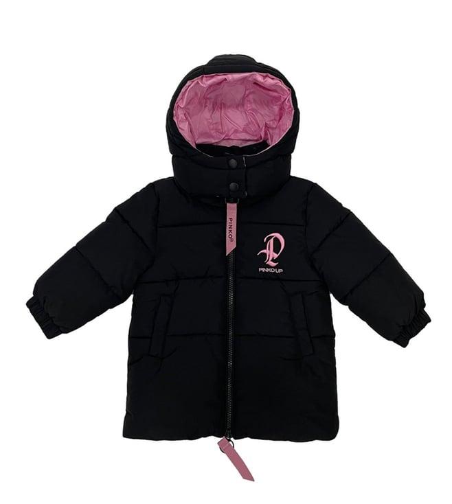 pinko kids black fitted jacket