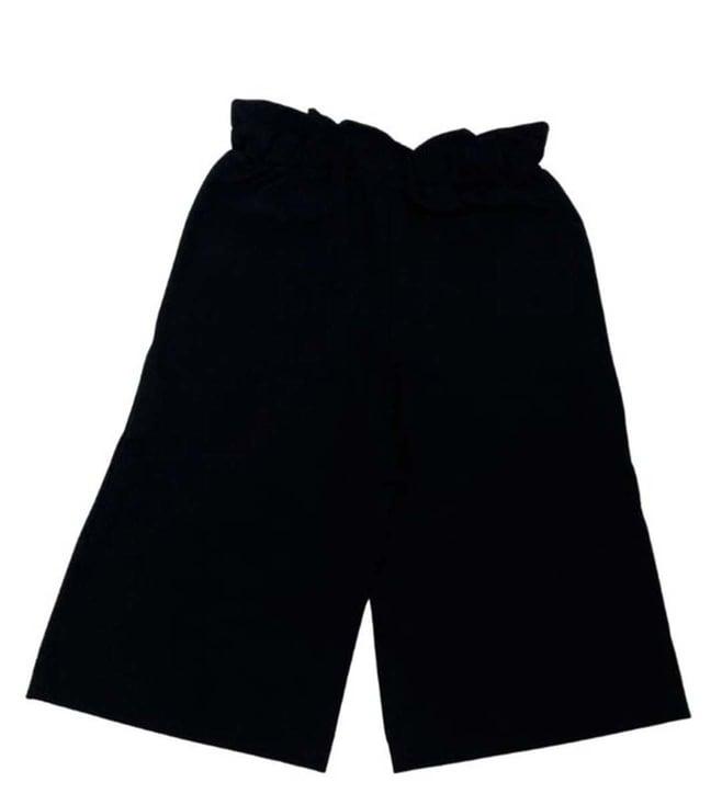 pinko kids black fitted trousers