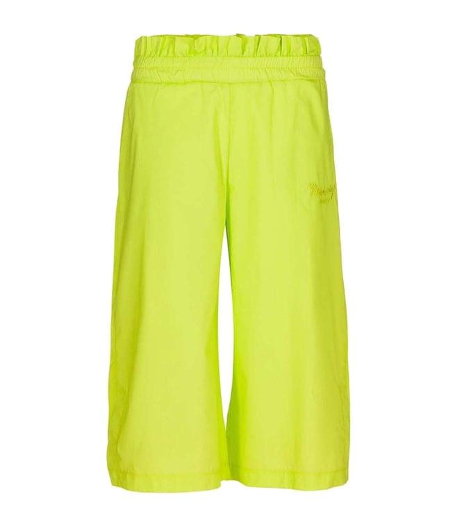 pinko kids green comfort fit trousers