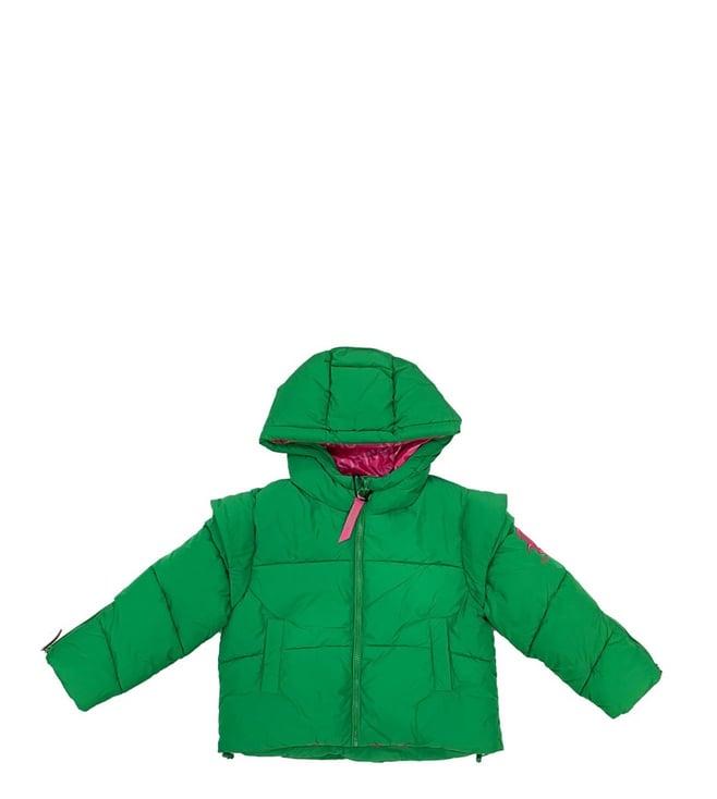 pinko kids green fitted jacket