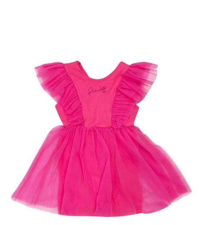 pinko kids pink fitted fit dress