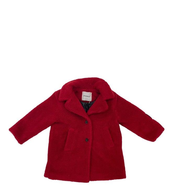 pinko kids red comfort fit jacket