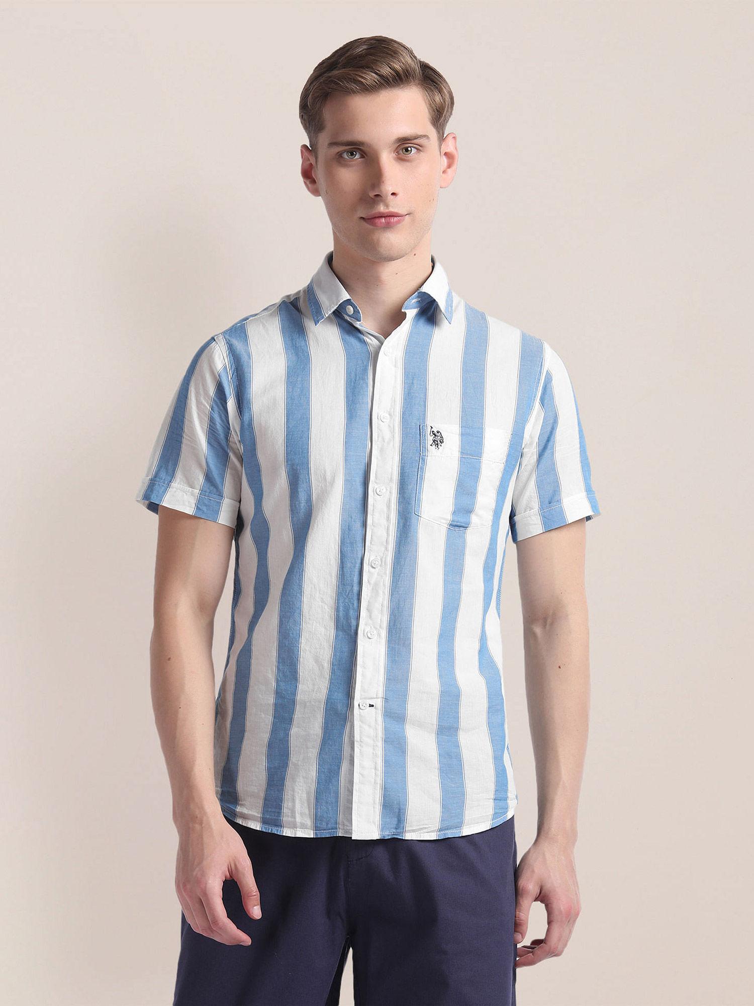 pinpoint oxford striped shirt