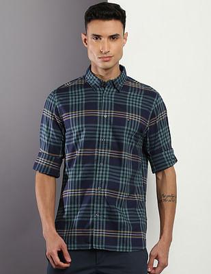 pinpoint oxford check shirt