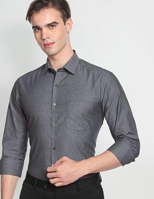 pinpoint oxford slim formal shirt