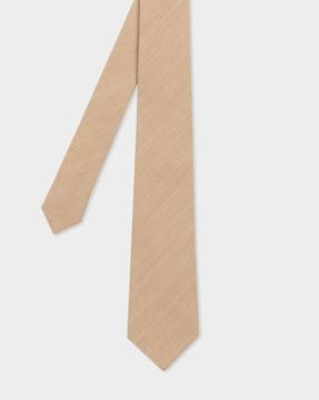 pinstripe wool blend tie