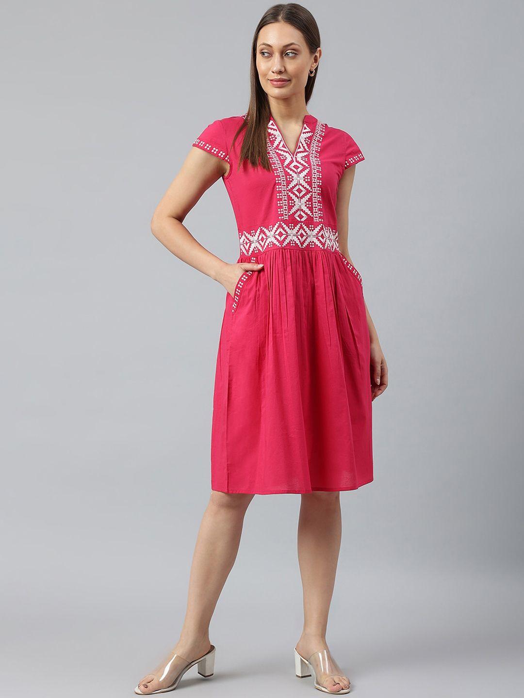 pinwheel pink dress