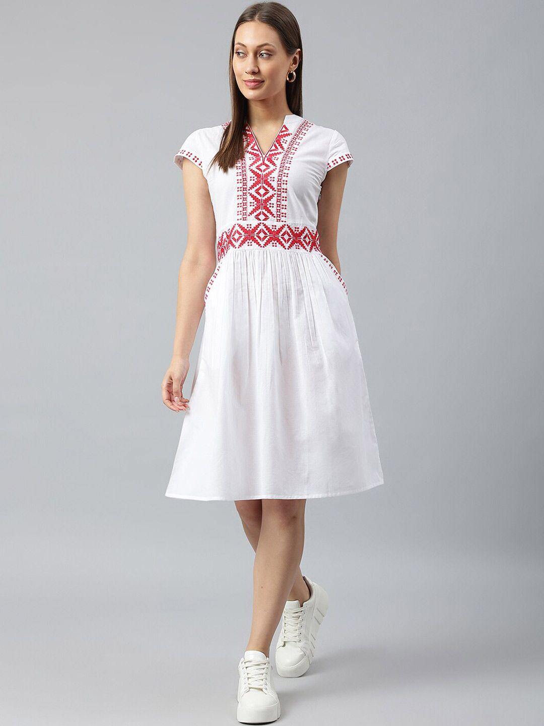 pinwheel white dress