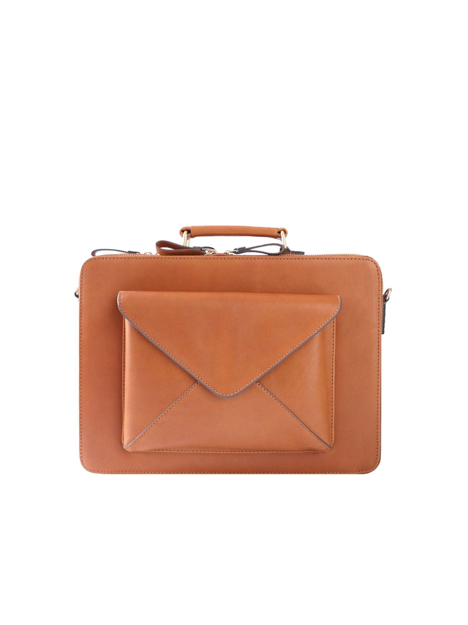 pioneer tan laptop bag