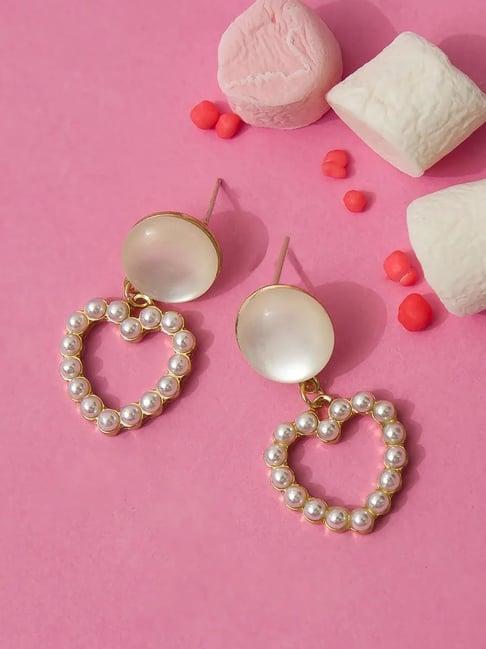 pipa bella heart white earrings