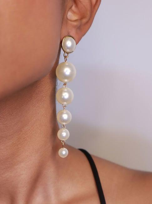 pipa bella ivory classic pearl drop earrings for women