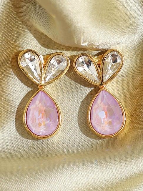 pipa bella pink drop earrings