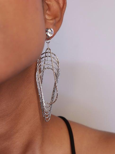 pipa bella silver contemporary stud earrings for women