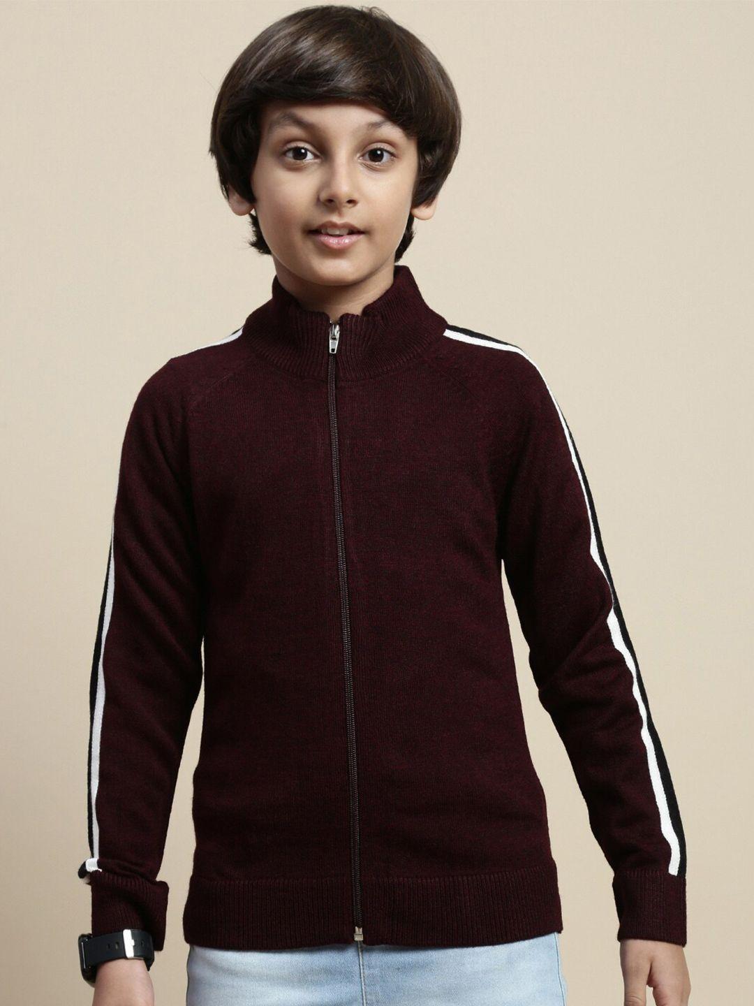 pipin boys mock collar acrylic sweatshirt