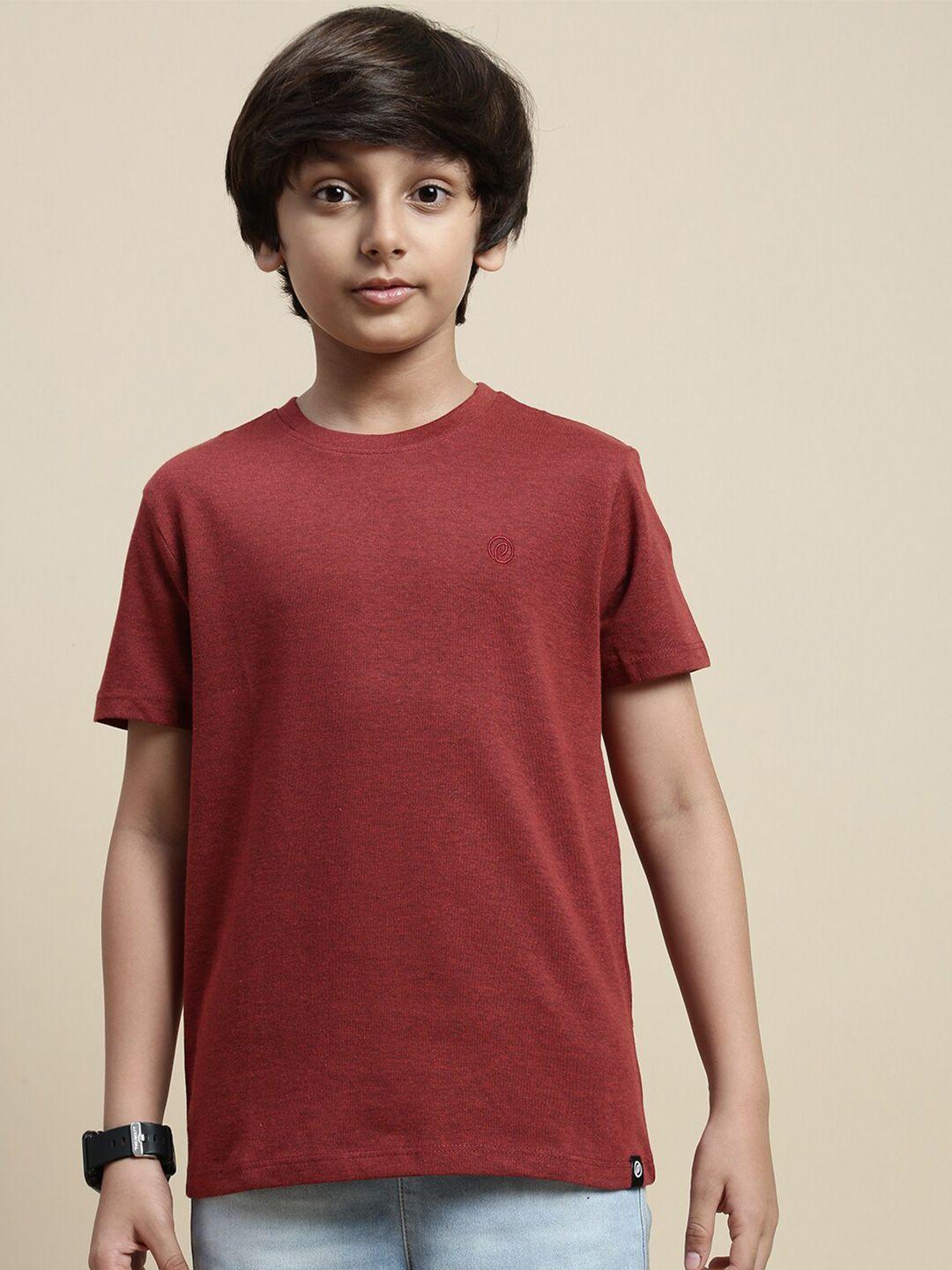 pipin boys round neck pure cotton t-shirt