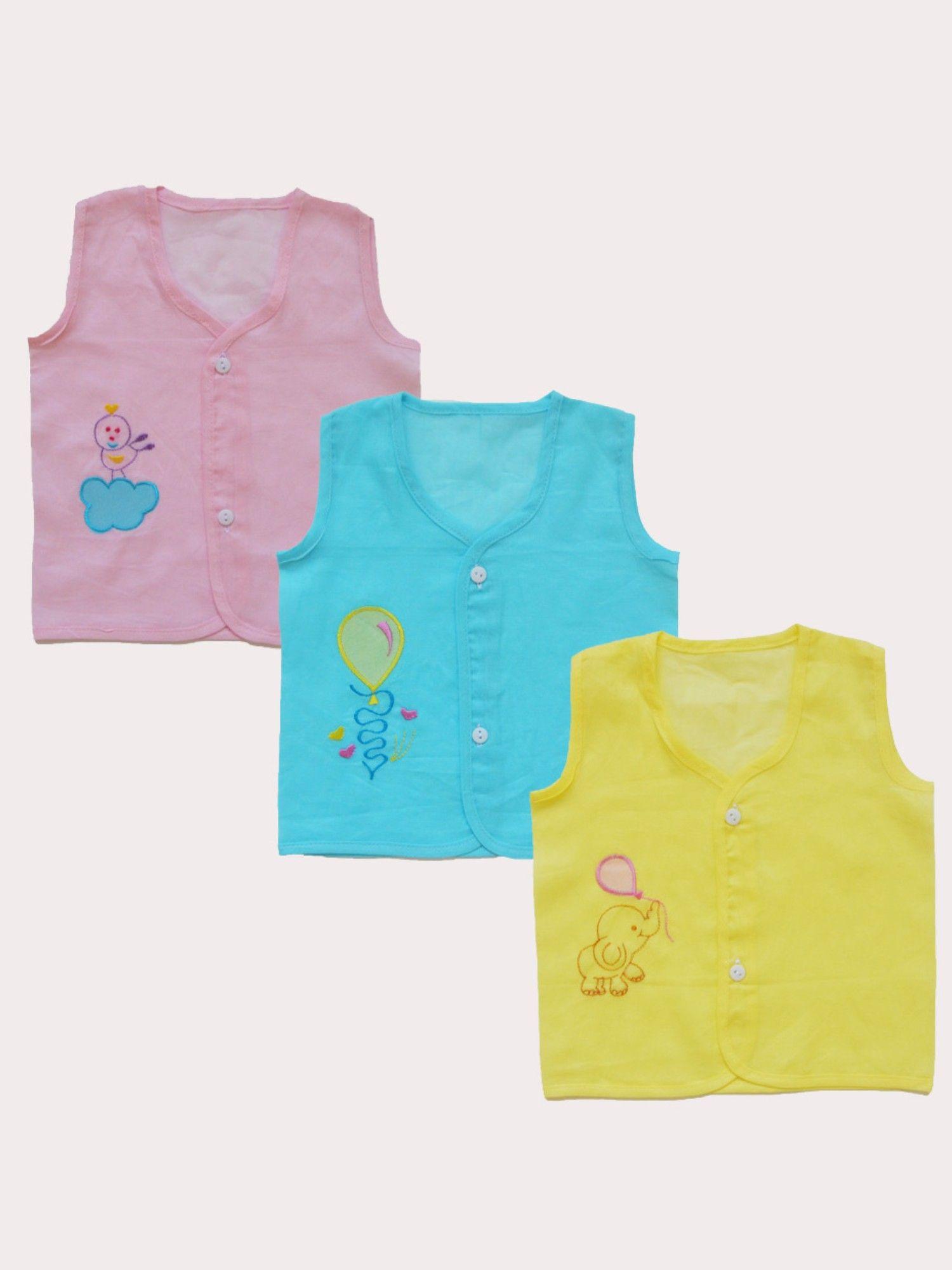 piping finish jhablas pink birdie, blue balloon, yellow elephant (set of 3)