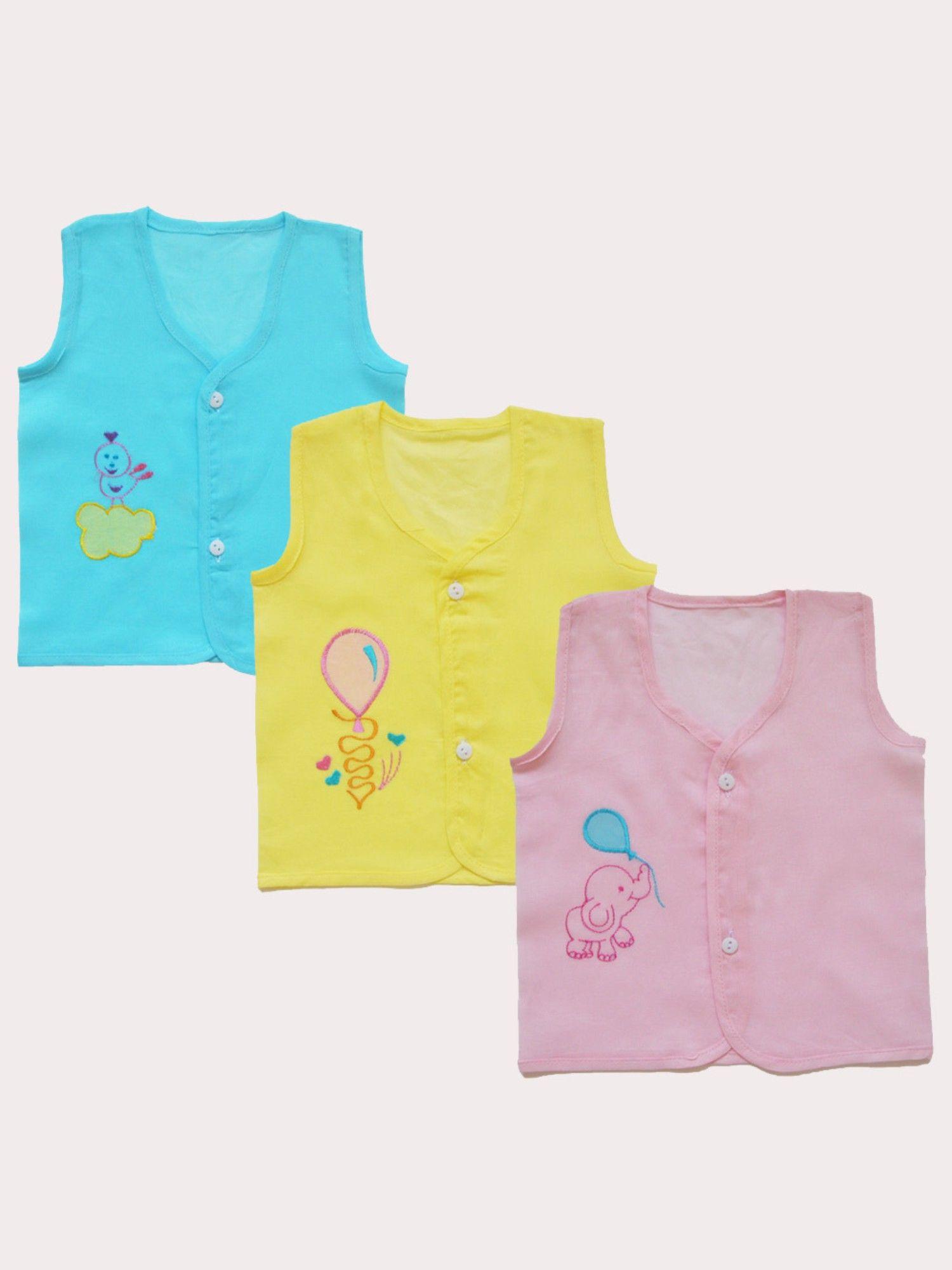 piping finish jhablas pink elephant, blue birdie, yellow balloon (set of 3)