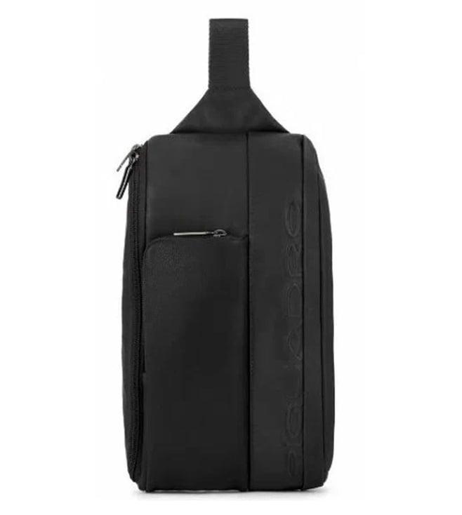 piquadro steven black crossbody bag