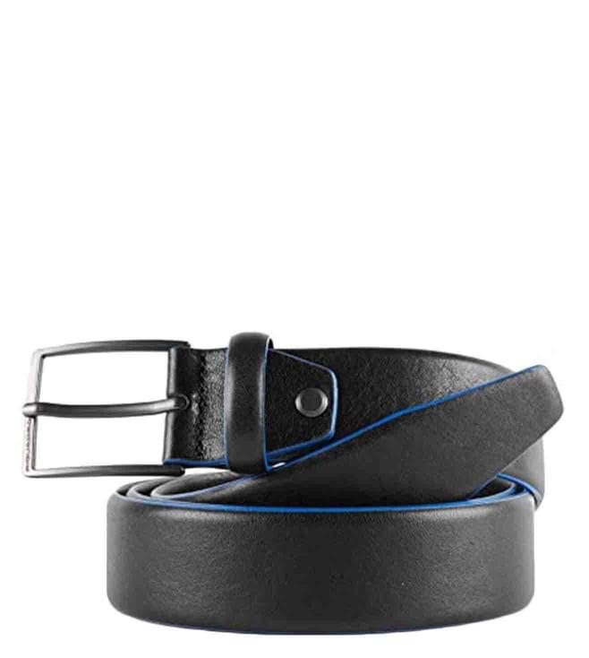 piquadro blue square blue belt
