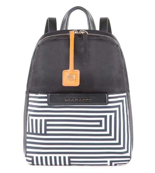 piquadro loire stripe-black backpack