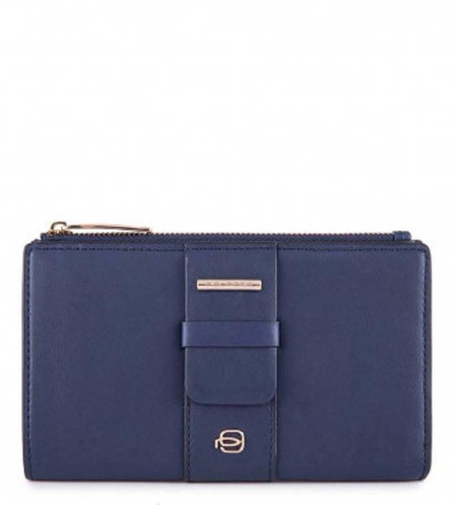 piquadro lol blue wallet