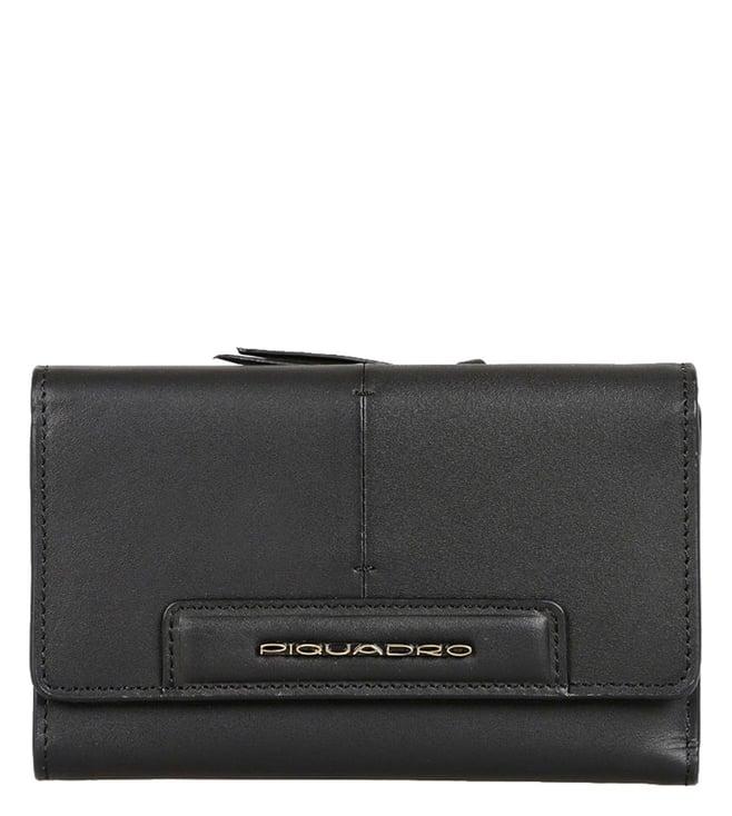 piquadro splash black-sand wallet