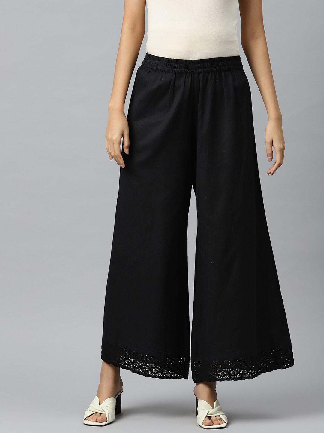piroh women easy wash culottes trousers