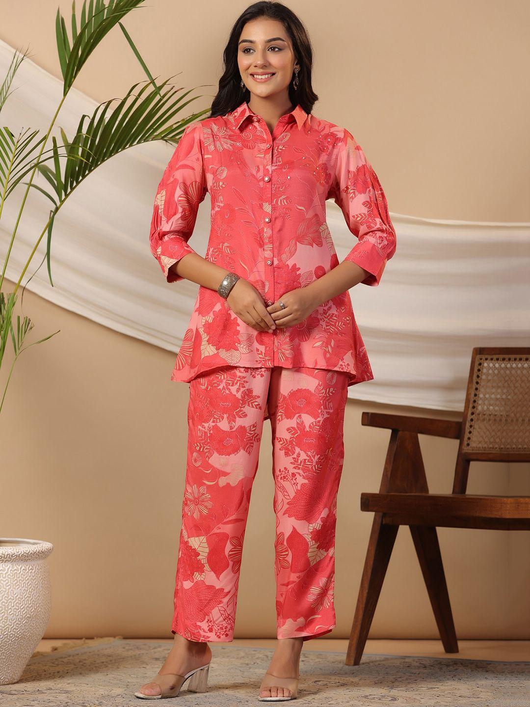 piroh printed top & trouser co-ord set