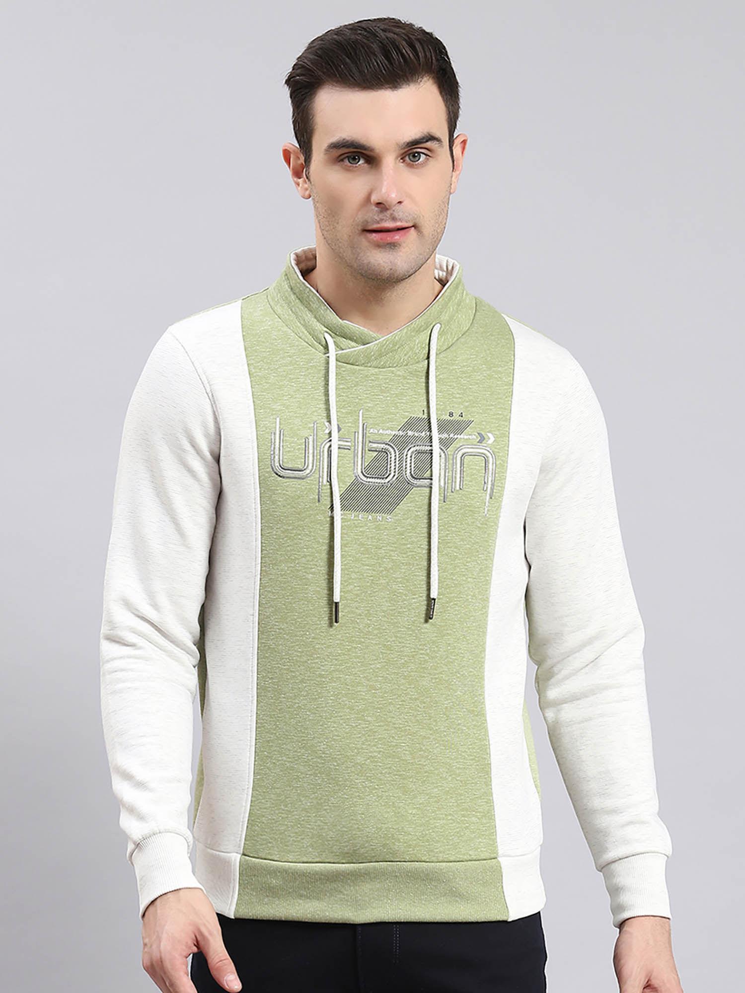 pista green printed sweatshirt