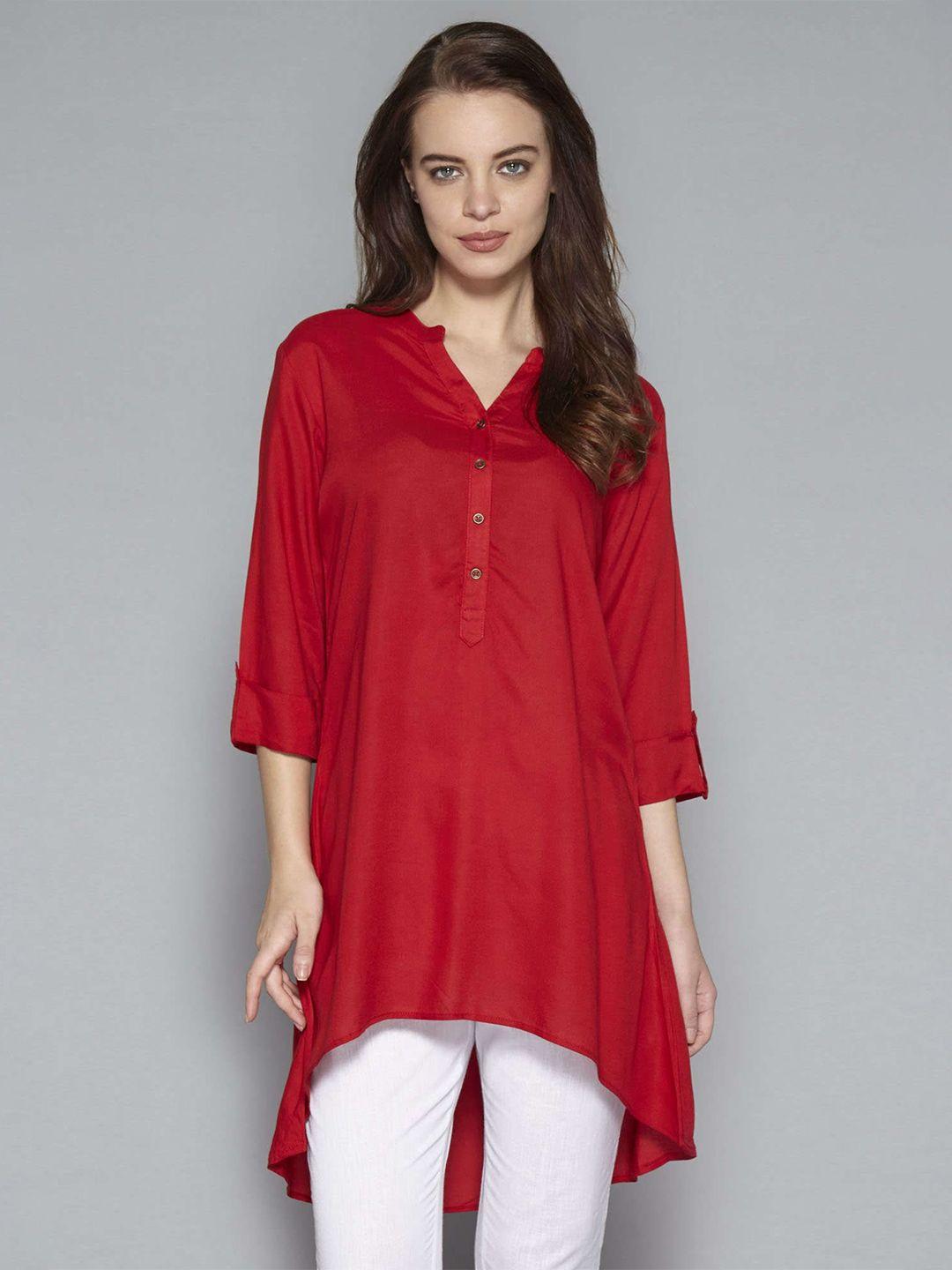 pistaa red kurti