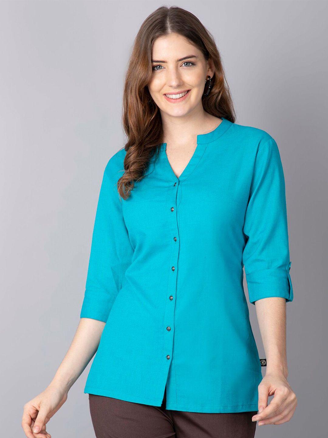 pistaa turquoise blue kurti