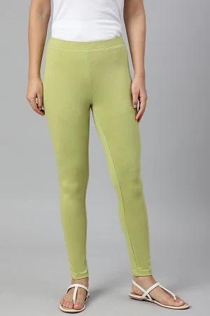 pistachio green cotton jersy tights