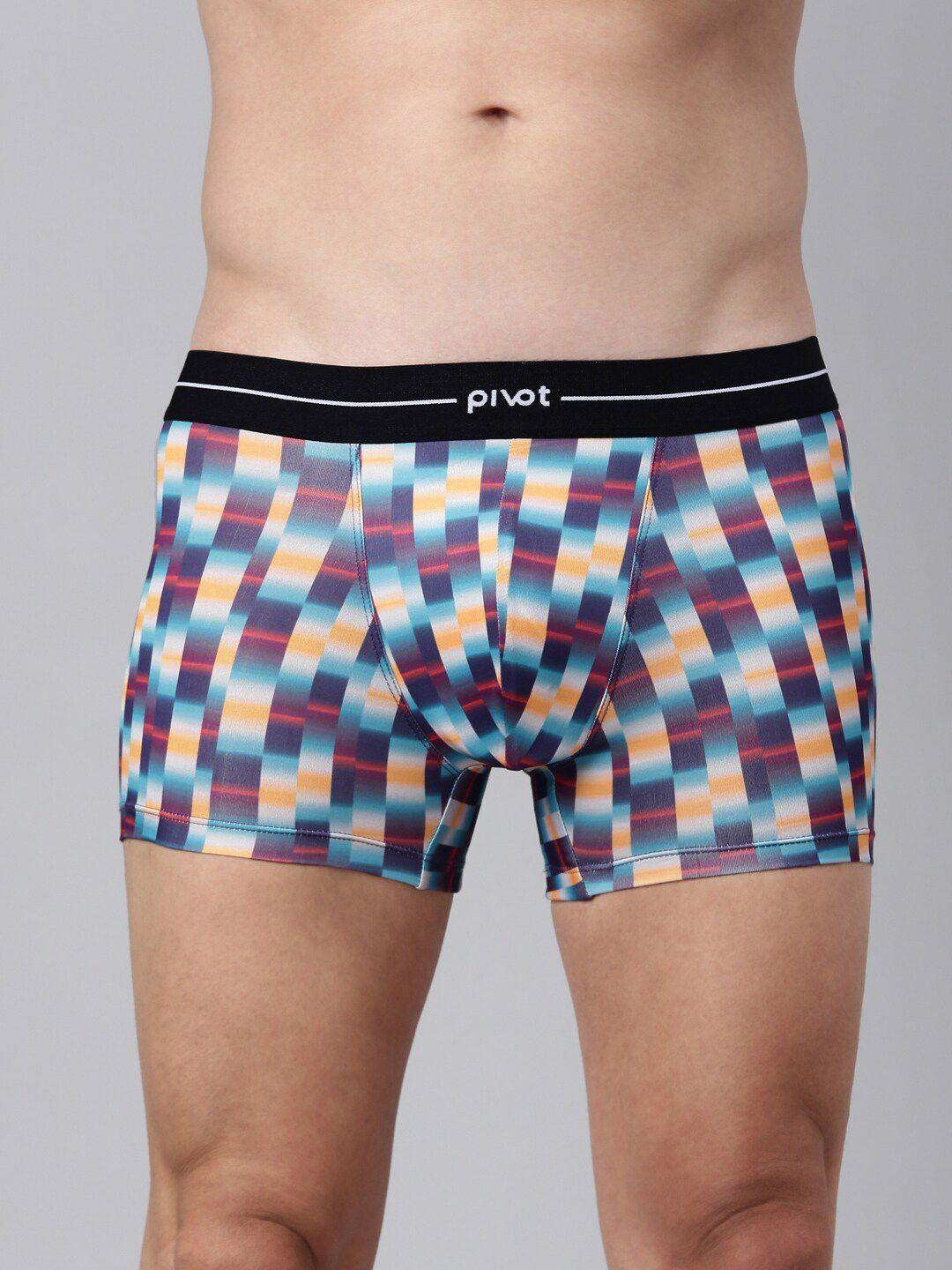pivot men geometric printed trunks