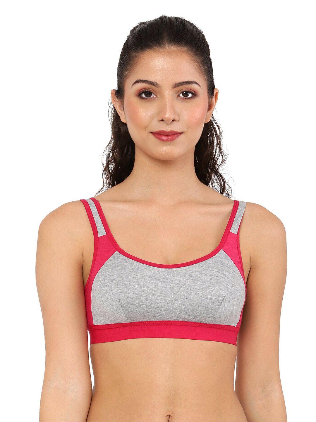 piylu colourblocked medium coverage sports bra