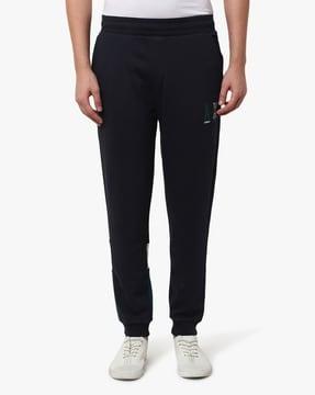 placement brand print joggers with insert pockets