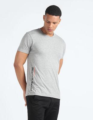 placement print slim t-shirt