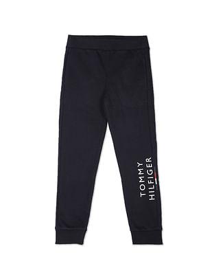 placement brand print joggers