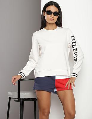 placement brand print sweater