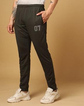 placement print relaxed fit track pants