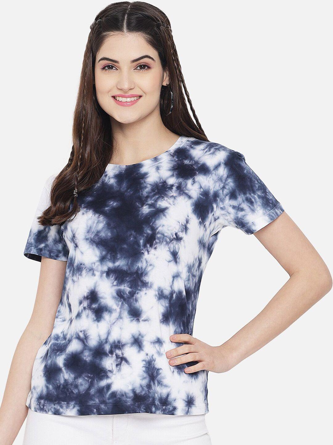 plagg women multicoloured tie and dye dyed t-shirt