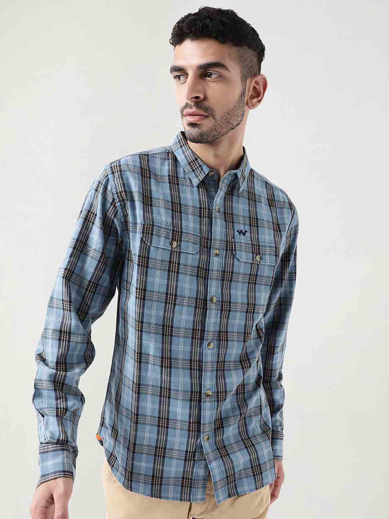 plaid full sleeve shirt