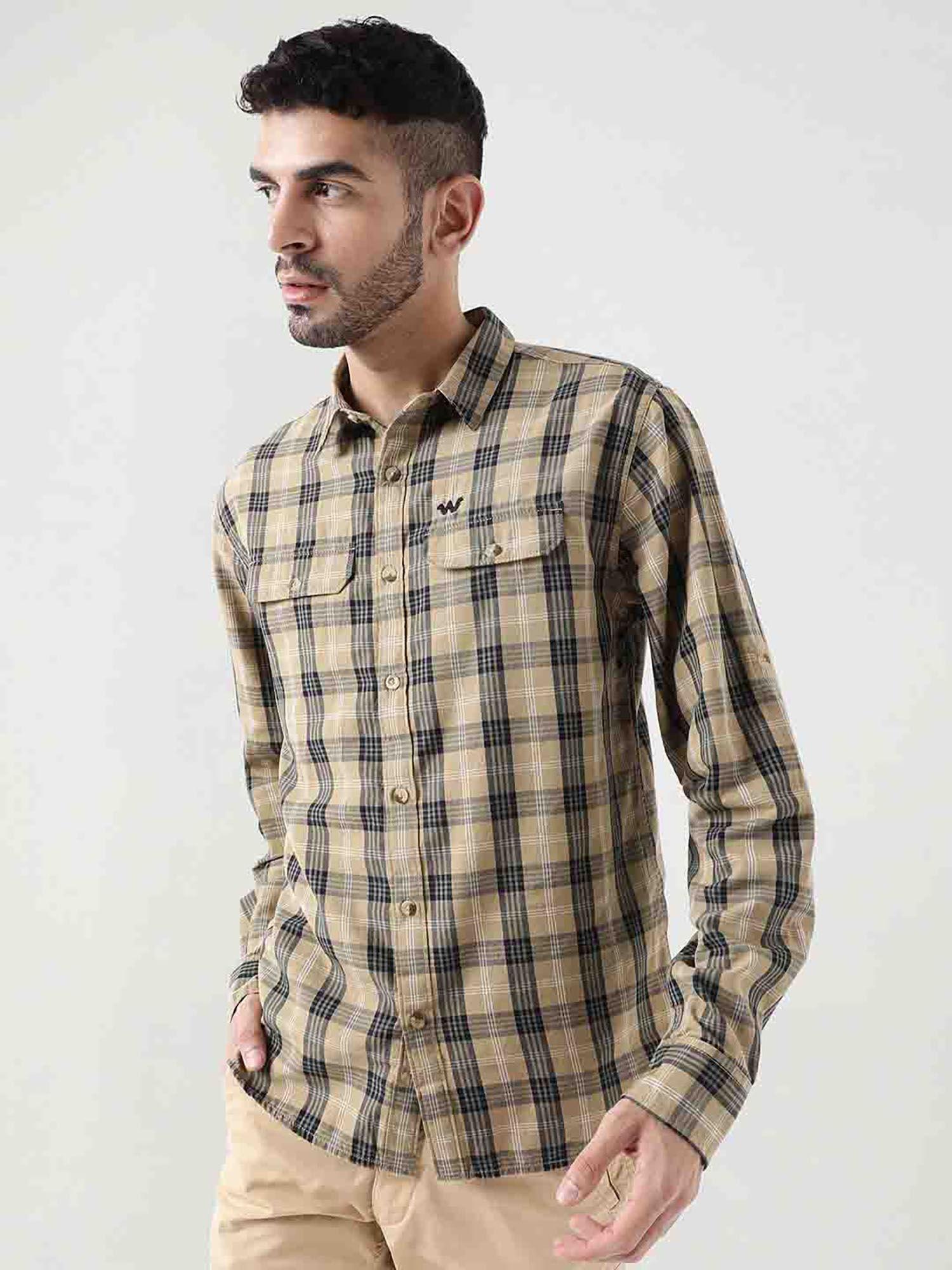 plaid full sleeve shirt