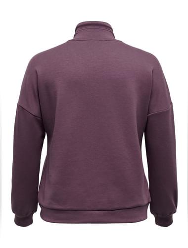 play curvy purple zip-up sweatshirt