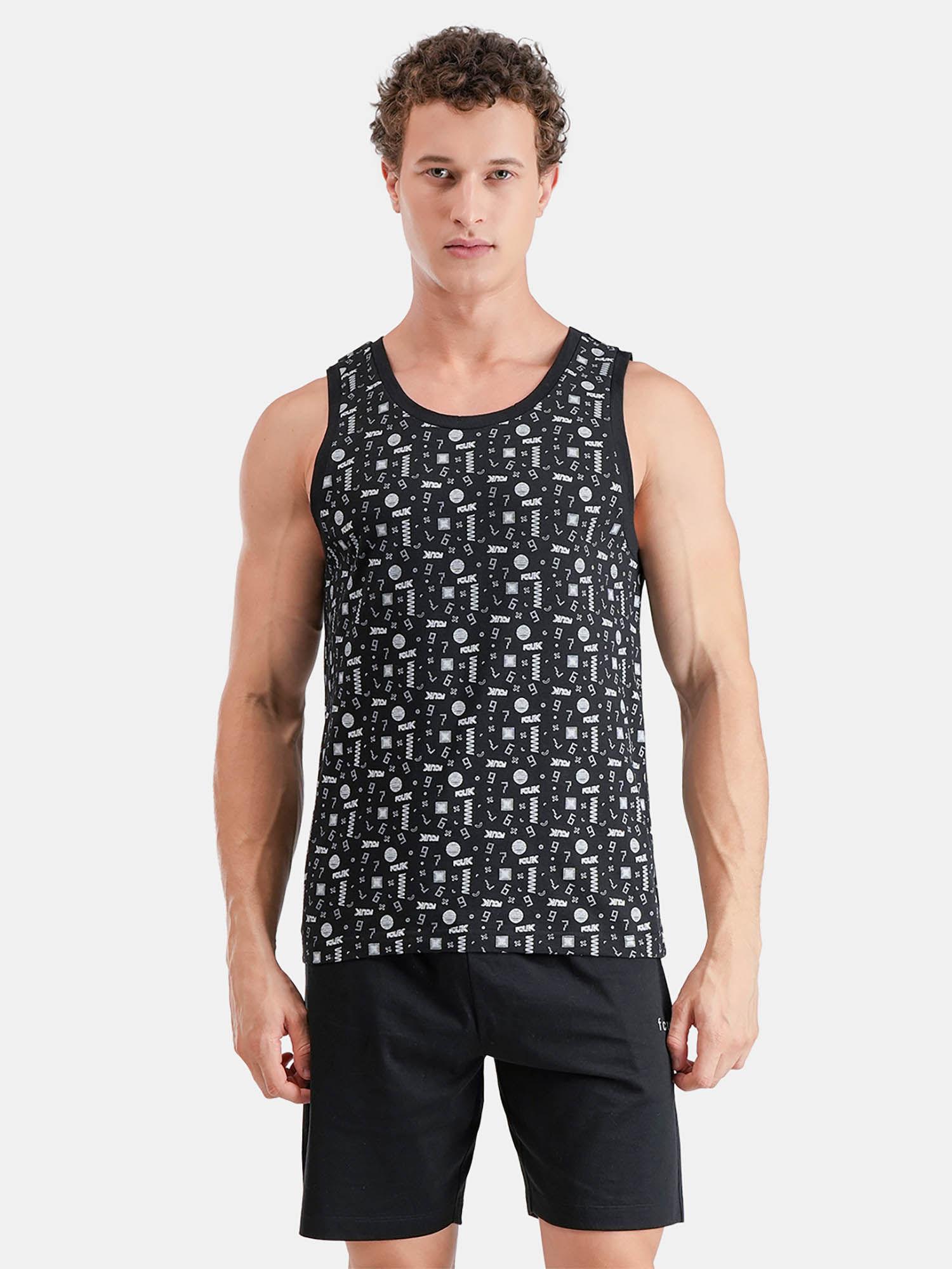 play hackney men's printed lounge vest