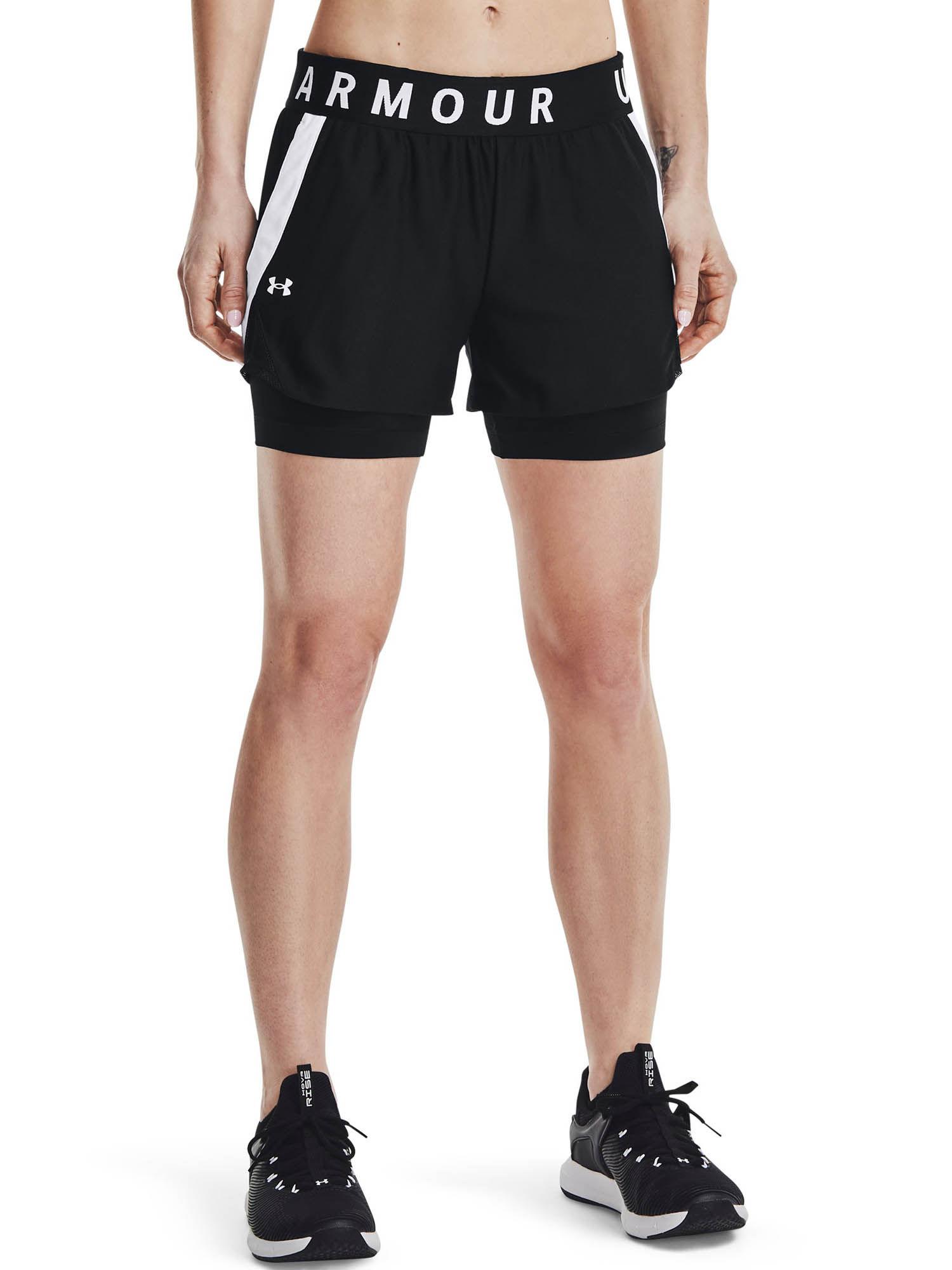 play up 2 in 1 shorts-black