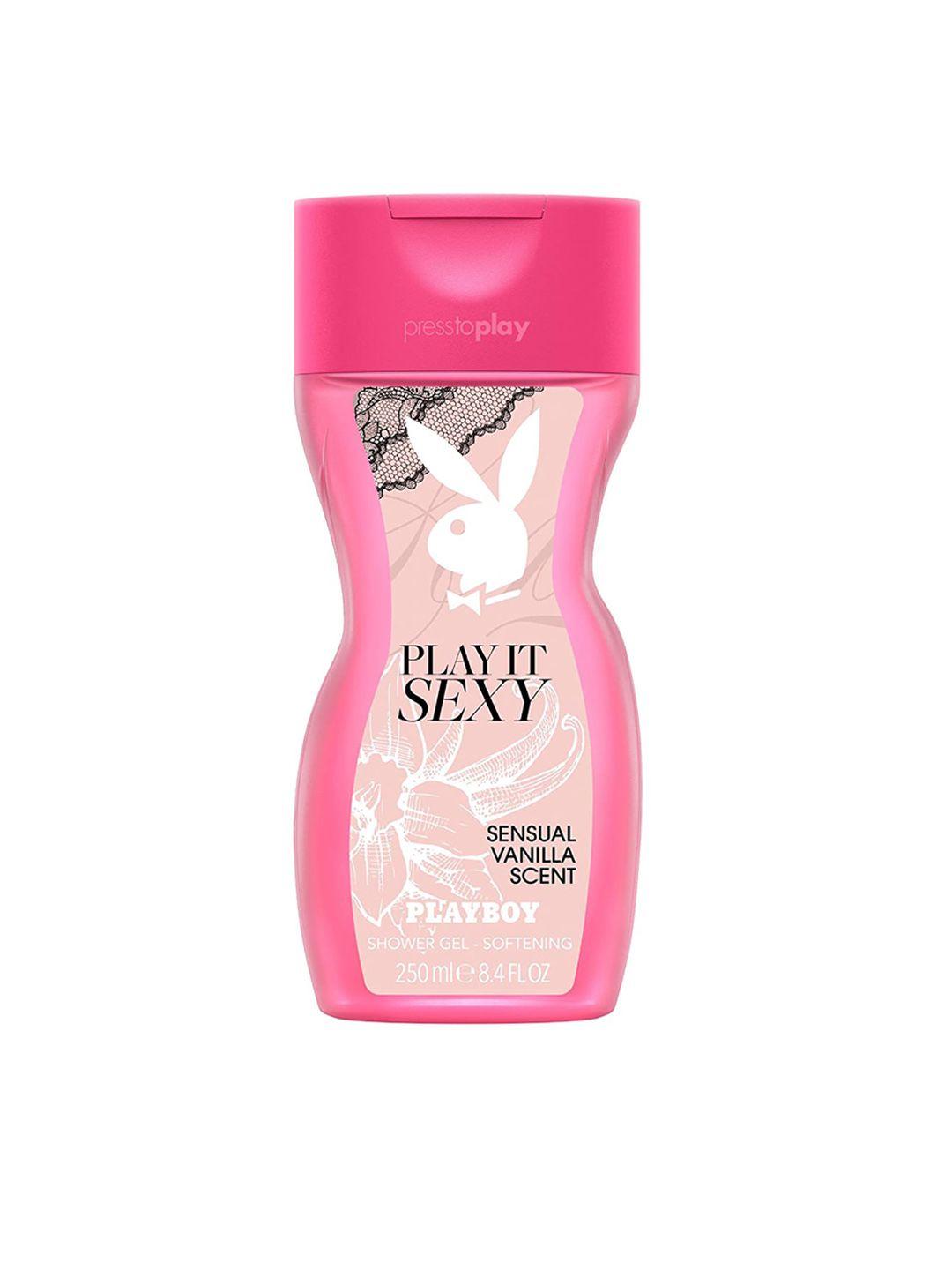 playboy play it sexy shower gel - sensual vanilla scent - 250ml