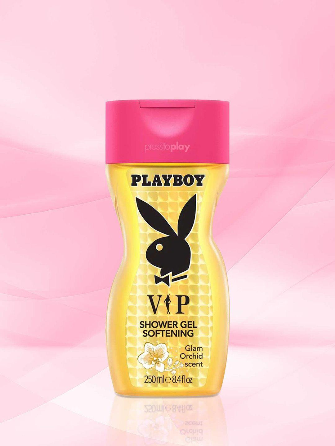 playboy vip softening shower gel with glam orchid scent - 250 ml