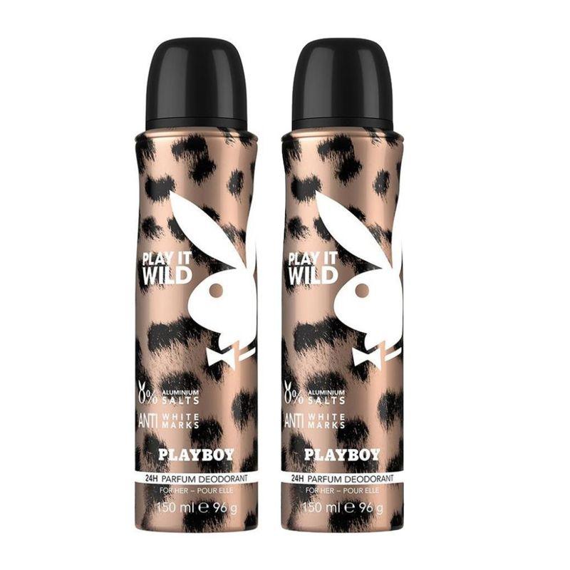 playboy wild women deodorant spray (pack of 2)