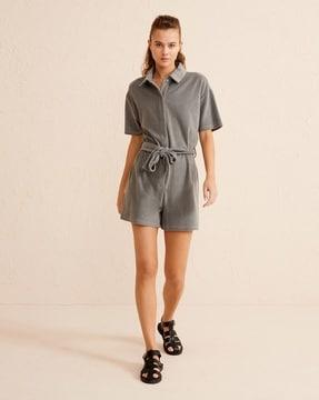 playsuit with belt