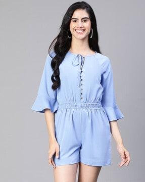 playsuit with bell sleeves